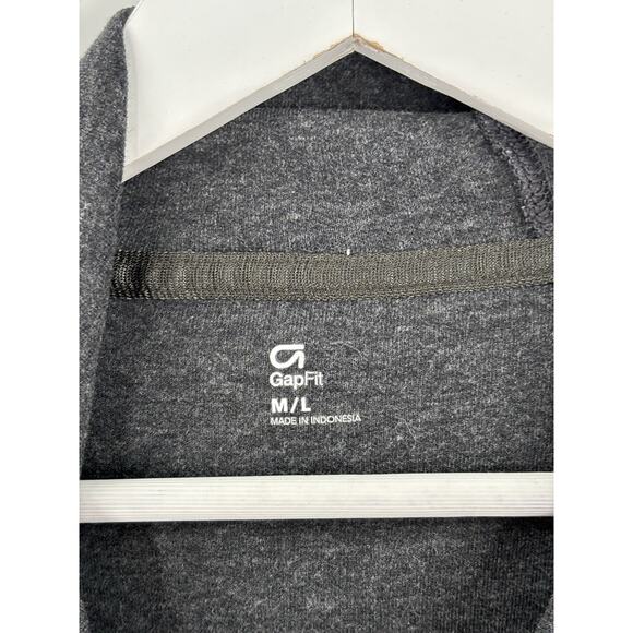 Gap Fit Hooded Poncho Womens Medium Large Gray Oversized Dolman Sleeve Stretchy - Picture 11 of 16